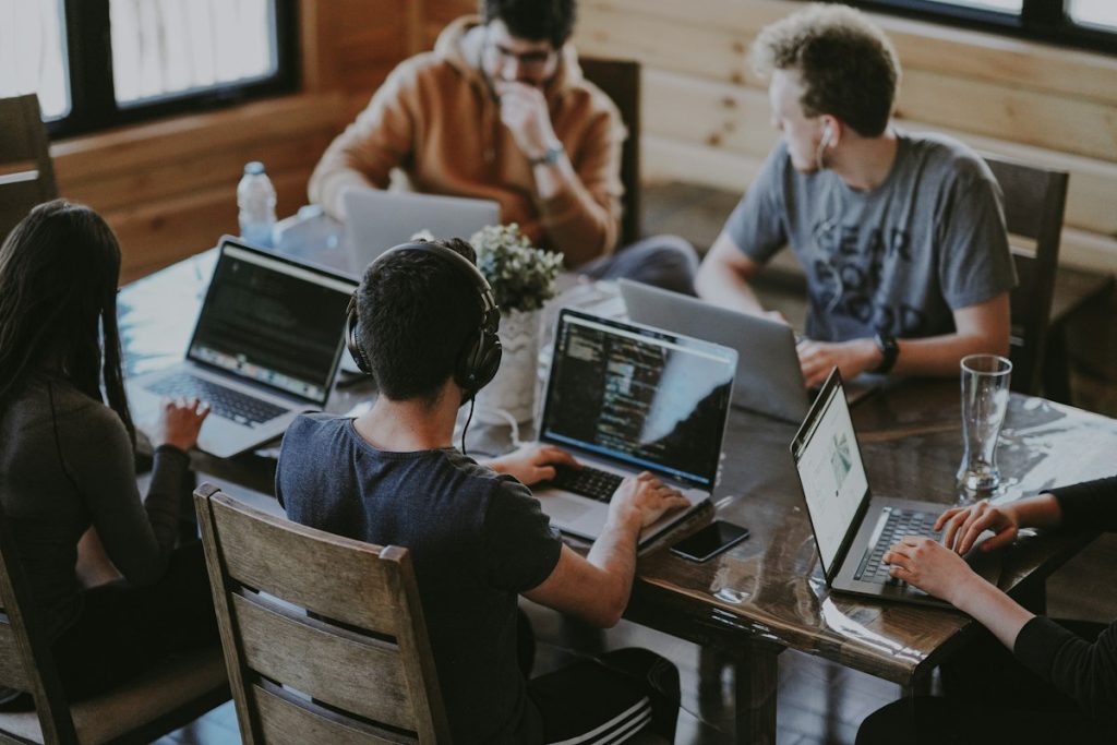 Digital Agency Team Working Together at Table